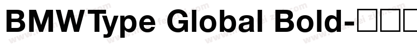 BMW Type Global Bold字体转换